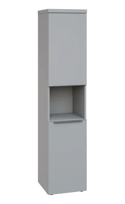 SIN 5 - 42DN kancelářská skříň, 2-dveřová/nika, pravá, 1820x400x400, šedá